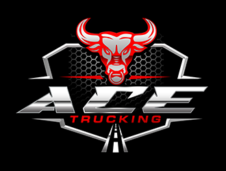 Ace Trucking logo design by 3Dlogos