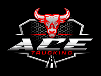 Ace Trucking logo design by 3Dlogos