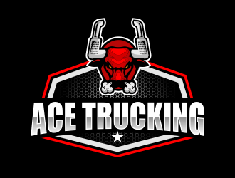 Ace Trucking logo design by jm77788