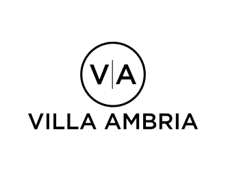 VILLA AMBRIA logo design by p0peye