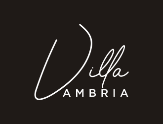 VILLA AMBRIA logo design by christabel