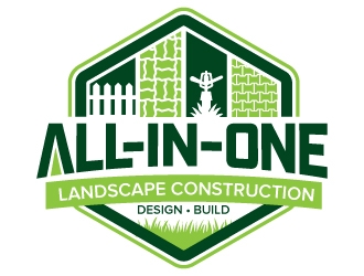 All-In-One Landscape Construction. Design-Build logo design by jaize