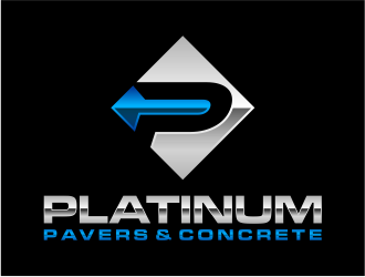 Platinum Pavers & Concrete logo design by mutafailan