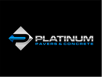 Platinum Pavers & Concrete logo design by mutafailan