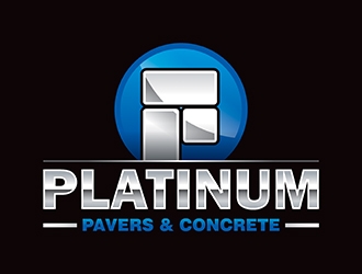 Platinum Pavers & Concrete logo design by gitzart