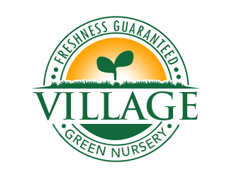 The Village Green Nursery  logo design by kunejo