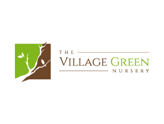 The Village Green Nursery  logo design by pencilhand