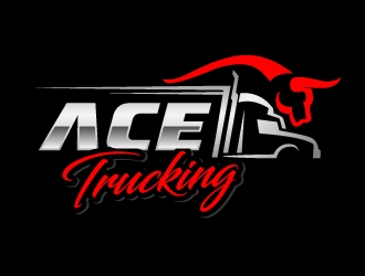 Ace Trucking logo design by jaize