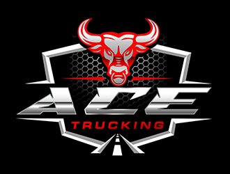 Ace Trucking logo design by 3Dlogos