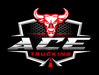 Ace Trucking logo design by 3Dlogos