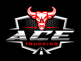 Ace Trucking logo design by 3Dlogos
