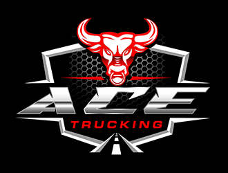 Ace Trucking logo design by 3Dlogos