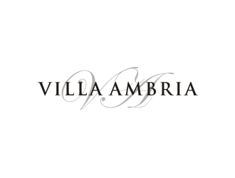 VILLA AMBRIA logo design by johana