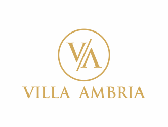 VILLA AMBRIA logo design by hopee