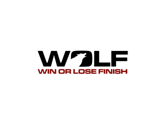 W.O.L.F. (Win or Lose Finish) logo design by hopee
