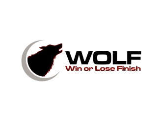 W.O.L.F. (Win or Lose Finish) logo design by hopee
