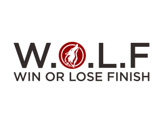 W.O.L.F. (Win or Lose Finish) logo design by p0peye
