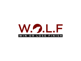 W.O.L.F. (Win or Lose Finish) logo design by haidar