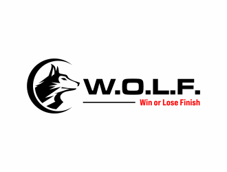 W.O.L.F. (Win or Lose Finish) logo design by scolessi
