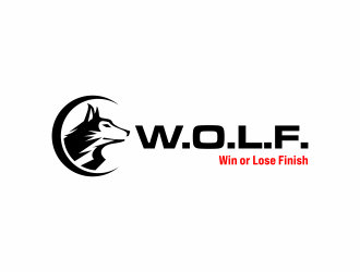 W.O.L.F. (Win or Lose Finish) logo design by scolessi