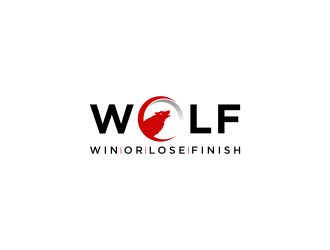 W.O.L.F. (Win or Lose Finish) logo design by haidar