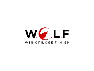 W.O.L.F. (Win or Lose Finish) logo design by haidar