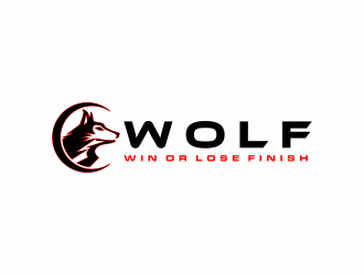 W.O.L.F. (Win or Lose Finish) logo design by scolessi