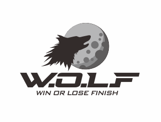 W.O.L.F. (Win or Lose Finish) logo design by YONK