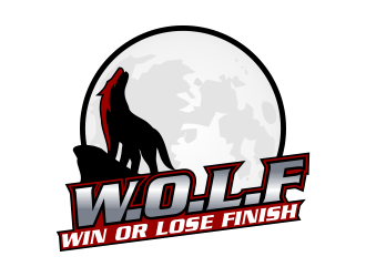 W.O.L.F. (Win or Lose Finish) logo design by Kruger