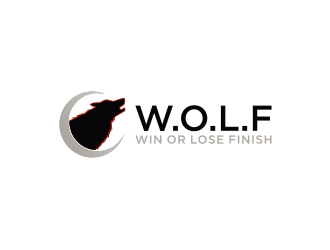 W.O.L.F. (Win or Lose Finish) logo design by blessings