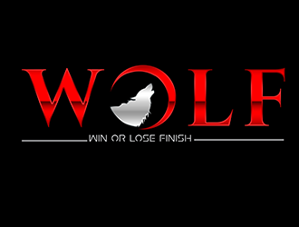 W.O.L.F. (Win or Lose Finish) logo design by 3Dlogos