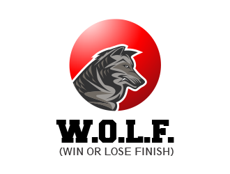 W.O.L.F. (Win or Lose Finish) logo design by thedila
