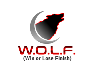 W.O.L.F. (Win or Lose Finish) logo design by thedila