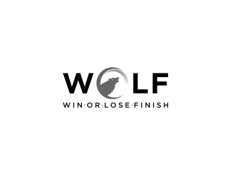 W.O.L.F. (Win or Lose Finish) logo design by haidar
