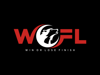 W.O.L.F. (Win or Lose Finish) logo design by jm77788