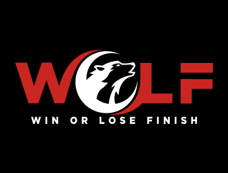 W.O.L.F. (Win or Lose Finish) logo design by jm77788