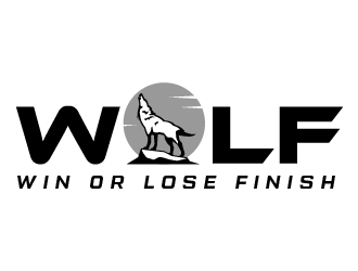 W.O.L.F. (Win or Lose Finish) logo design by Niqnish