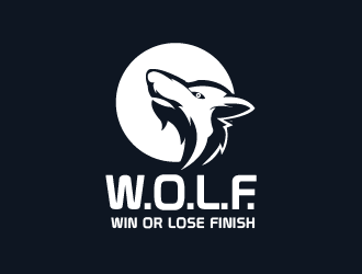 W.O.L.F. (Win or Lose Finish) logo design by czars