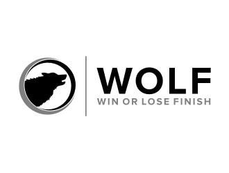 W.O.L.F. (Win or Lose Finish) logo design by puthreeone