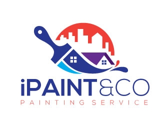 iPaint & Co logo design by invento