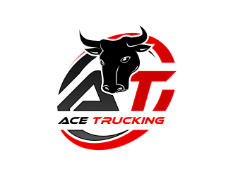 Ace Trucking logo design by sodimejo