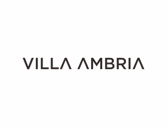 VILLA AMBRIA logo design by InitialD