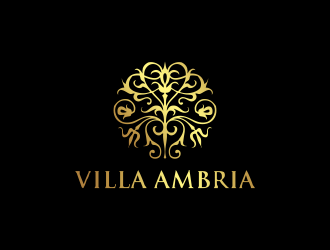 VILLA AMBRIA logo design by InitialD