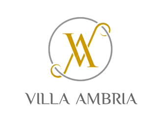 VILLA AMBRIA logo design by Coolwanz