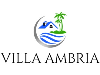 VILLA AMBRIA logo design by jetzu