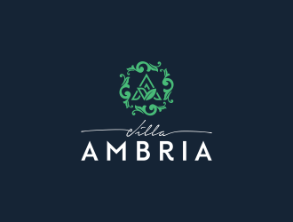 VILLA AMBRIA logo design by violin