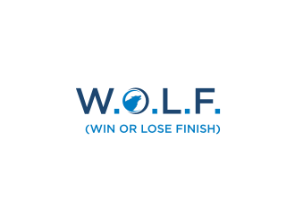 W.O.L.F. (Win or Lose Finish) logo design by andayani*