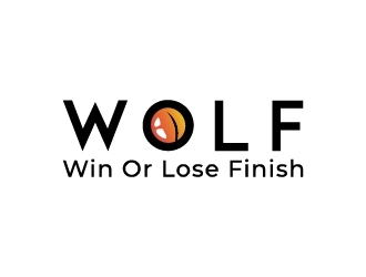 W.O.L.F. (Win or Lose Finish) logo design by GRB Studio