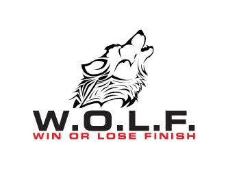 W.O.L.F. (Win or Lose Finish) logo design by AamirKhan