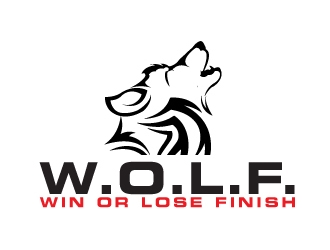W.O.L.F. (Win or Lose Finish) logo design by AamirKhan